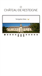 Mobile Screenshot of chateauderesteigne.be