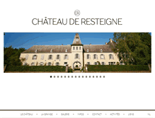 Tablet Screenshot of chateauderesteigne.be